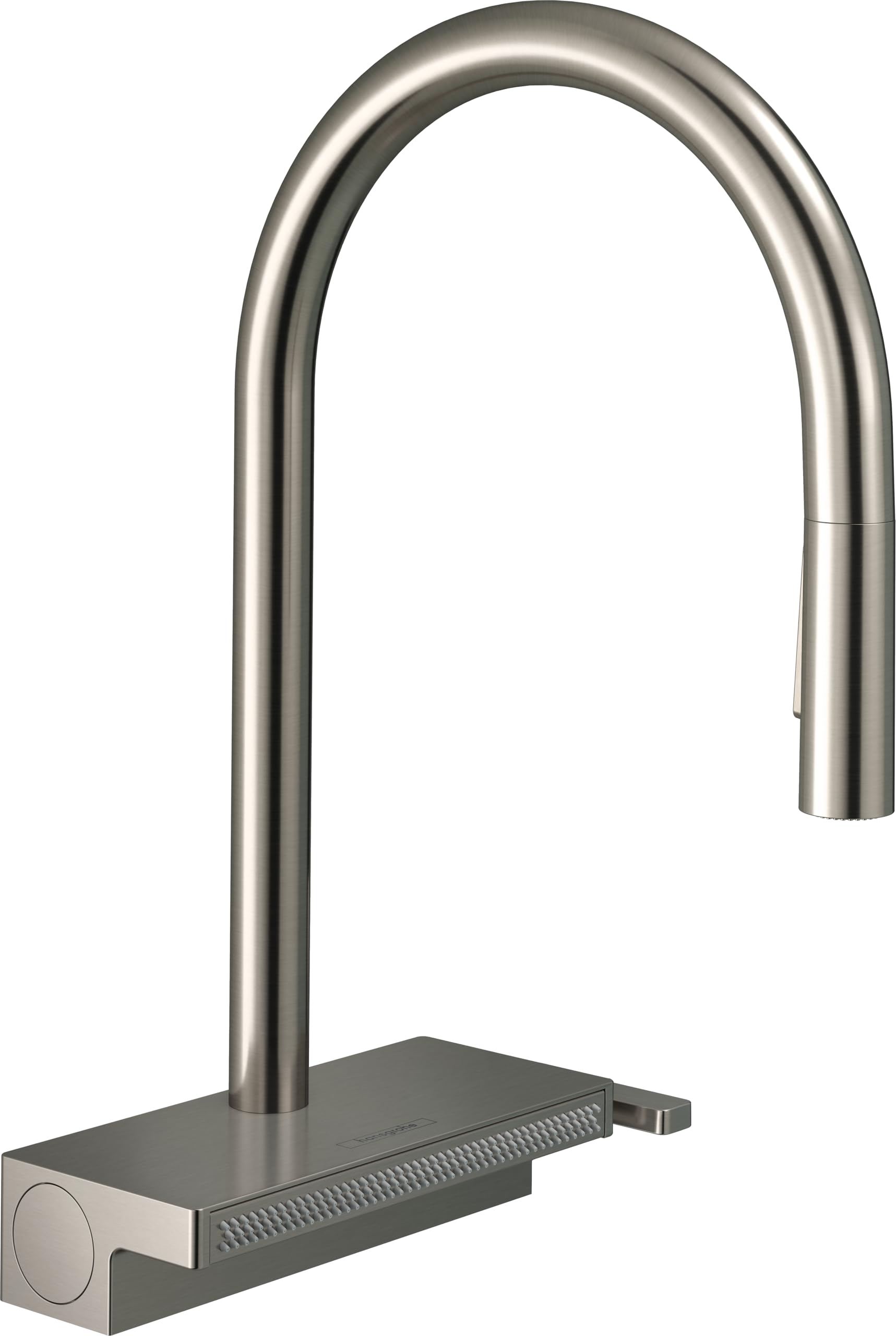 Hansgrohe Aquno Select M81 Single Lever Kitchen Mixer 170, Pull-Out Spray, 3 Spray Modes, Stainless Steel Finish, 73837800