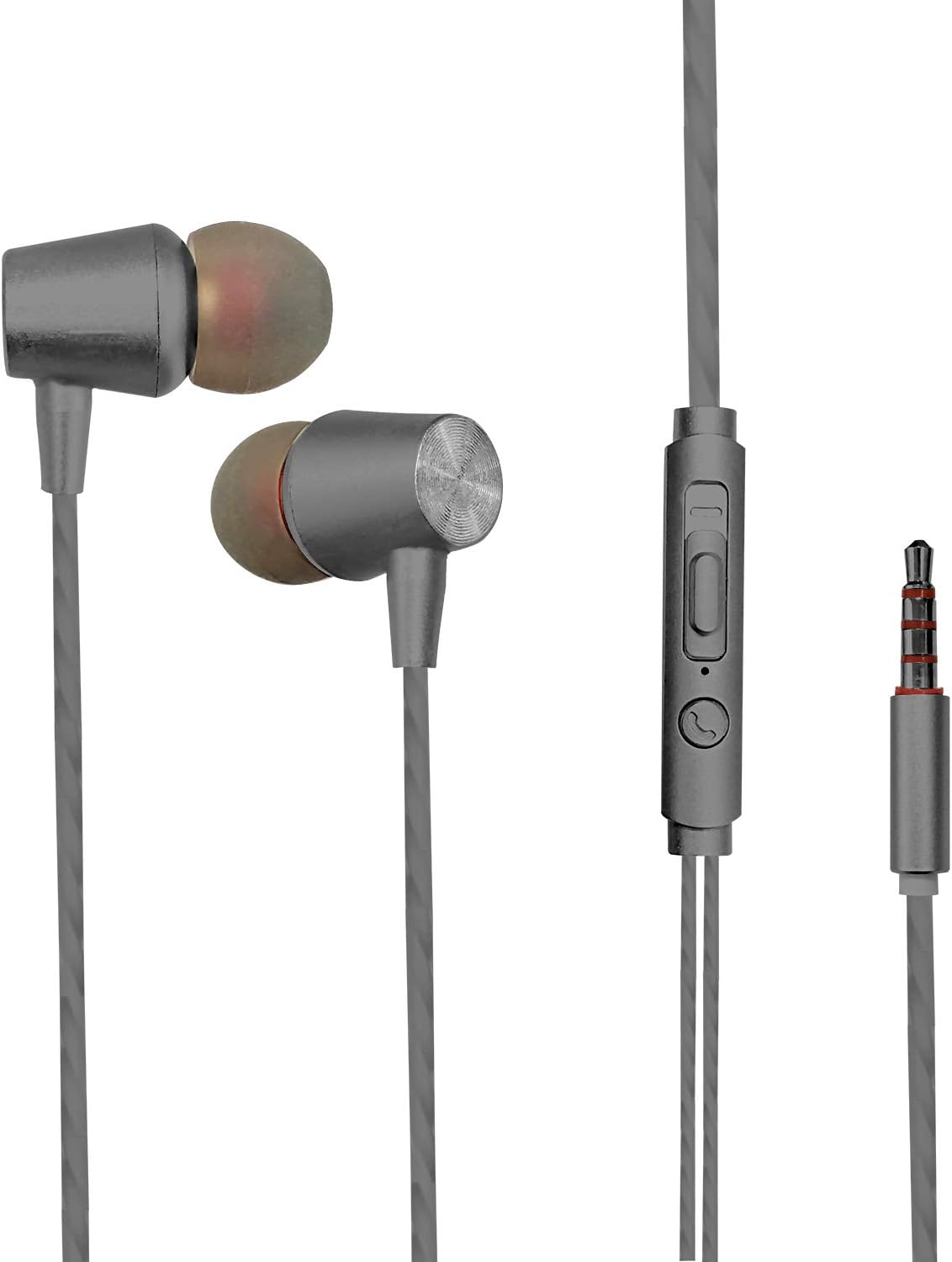 Wissenschaft JP22-Pro in-Ear Wired Headphones with Mic (Grey)
