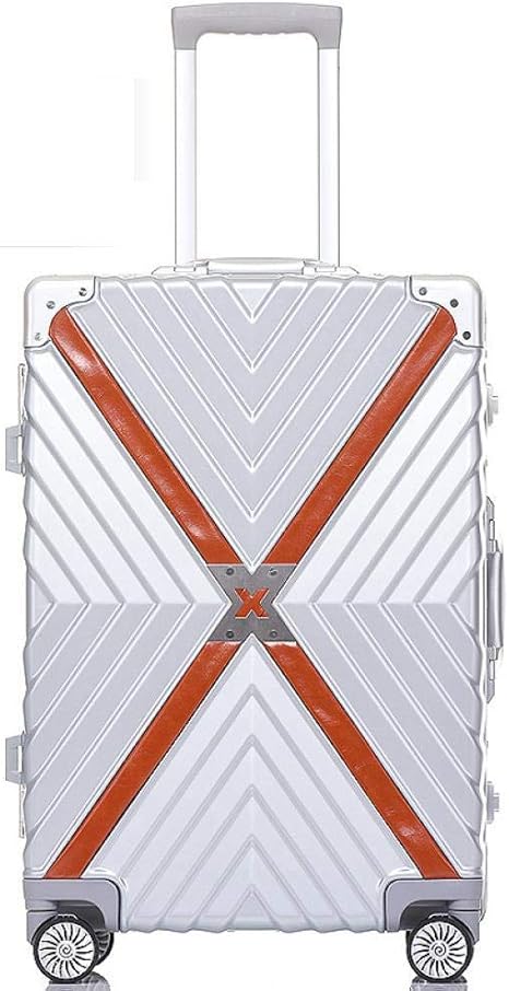 Amazon Co Jp スーツケース キャリーケース Cmmbb ローリング荷物スピナーブランド スーツケースハードサイド荷物女性搭乗ボックス荷物バッグトロリー26シルバー ホーム キッチン