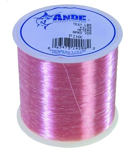 Ande Monofilament Line (Pink, 50 -Pounds Test, 1/4# Spool) : Monofilament Fishing Line : Sports & Outdoors