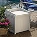 Suncast 22-Gallon Small Deck Box - Lightweight Resin Indoor/Outdoor Storage Container and Seat for Patio Cushions and Gardening Tools - Store Items on Patio, Garage, Yard - Taupe