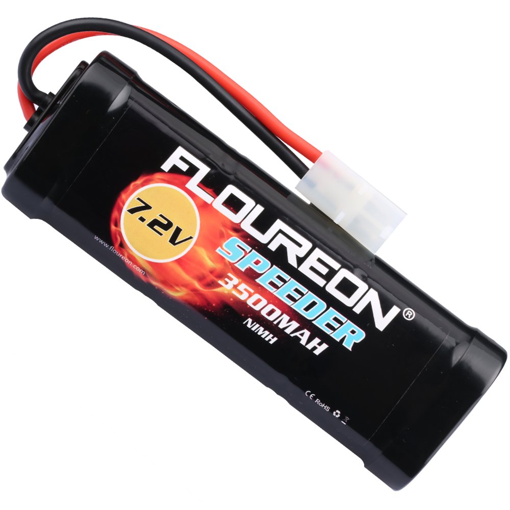 FLOUREON 7.2V 3500mAh NiMH 6 Cell Rechargeable RC Battery Pack with