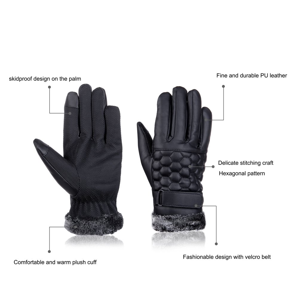 Vbiger Touchscreen Handschuhe Outdoor Handschuhe für Herren