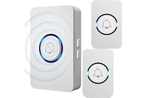 axGear Wireless Doorbell 2 Button 1 Receiver Set Remote Control Door Ring