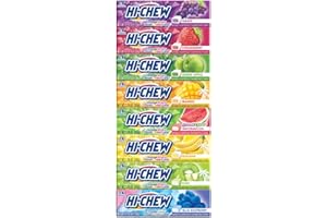 HI-CHEW Variety Sticks, 8-Pack, Soft & Chewy Candy, 1.76oz Each, Bulk Candy Individually Wrapped - Made with Immensely Juicy Fruity Flavors