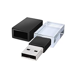 Flash Drive 8GB Crystal Transparent Rectangle