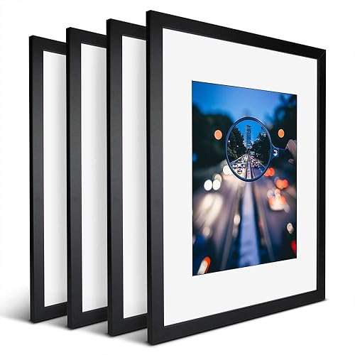 iDecorlife Premium 16x20 Black Picture Frames 4PCs 11x14 Picture