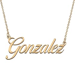 HUAN XUN Customized Custom Simple Any Name Necklace