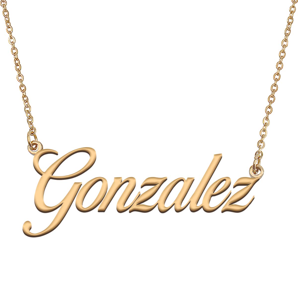HUAN XUN Customized Custom Simple Any Name Necklace