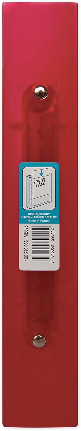 Elba Polyvision Ring Binder 17 x 22 cm Blue/Pink, Incolore Bleu ou Rose, 17x22 - Dos 40mm - Image 5