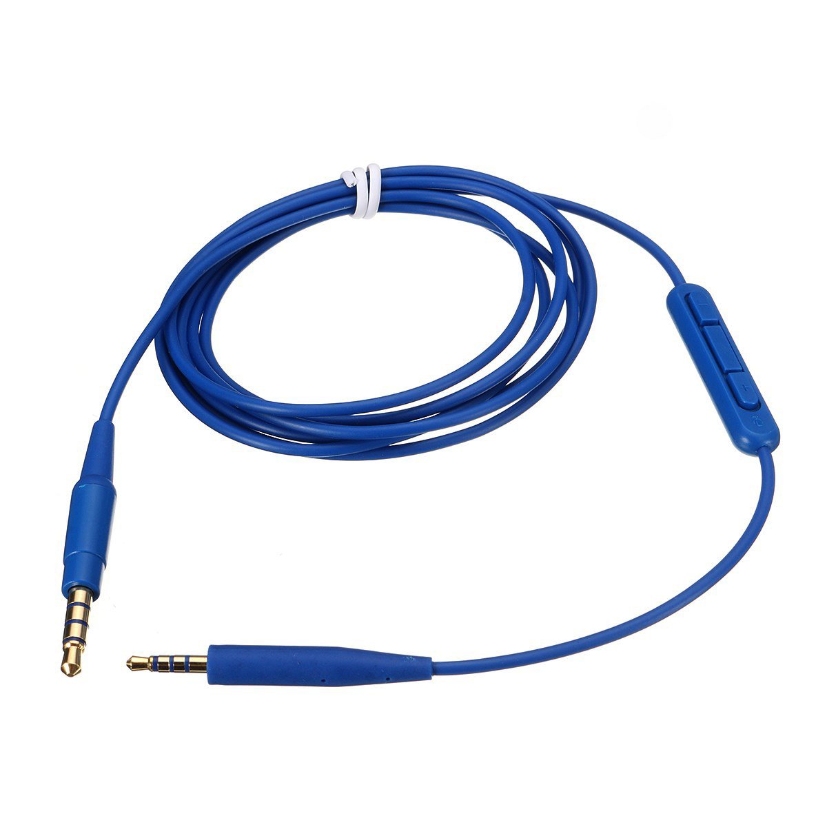 Sqrmekoko Replacement Inline Mic Remote Volume Control Audio Cable Cord Line for Bose SoundTrue Soundlink QC25 QC35 OE2 Headphoes with iPhone Devices(Blue MIC)