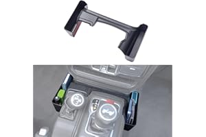 JKCOVER Center Console Gear Shift Organizer Tray Compatible with Jeep Wrangler JL/JLU 2018-2023 2024 2025 and Jeep Gladiator JT Truck 2020-2022 2023 2024 2025 Storage Box Accessories (Not for JK/JKU)