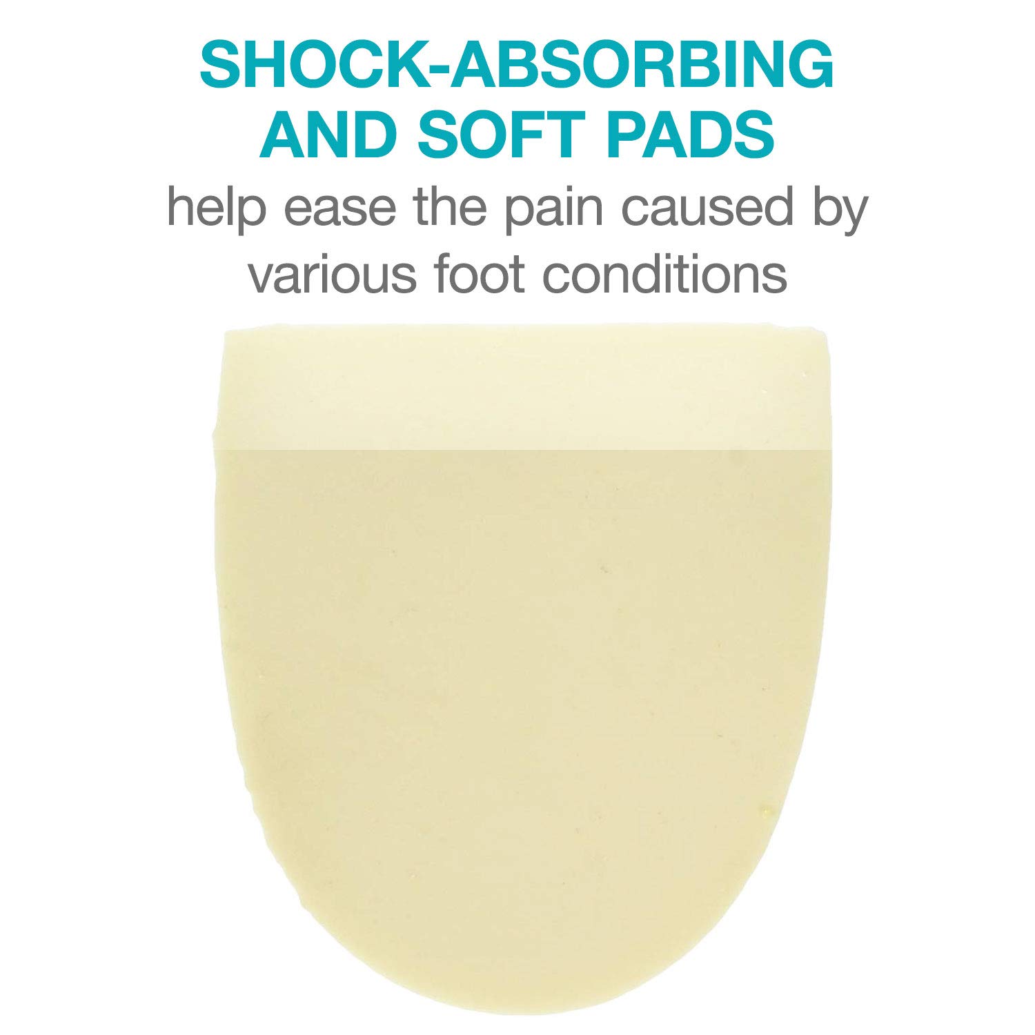 Steins Foam Heel Pads with Skived Edge, Foot Pain Relief, Heel Pads for