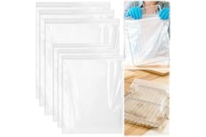 TOAINRSI Oven Rack Cleaning Bags, Reusable No Scrub Oven Rack Cleaner Bags Kit, for Deep Soaking BBQ Racks, Grill Grates (6 P