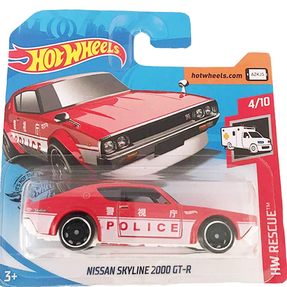 Hot Wheels Nissan Skyline 2000 GT-R HW Rescue 4/10 2019 ( 160/250) Short card