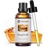 Pumpkin Spice Fragrance Oil, 100ml Pumpkin Essential Oil for Diffusers,Fall Essential Oil for Candle Making, Autmun Scented Oil -3.38FL.OZ