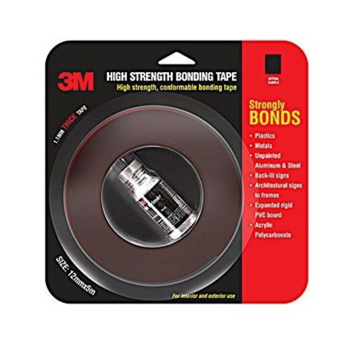 3M Hi Strength Bond Tape (12 mm x 5 m + Primer) Amazon.in Industrial