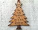 Newlywed Christmas Ornament Lovebirds Personalized Heart Tree Trunk Design Mr Mrs Wedding Date Name Engraved Couples Our First for Him Her Engagement Together (Tree)
