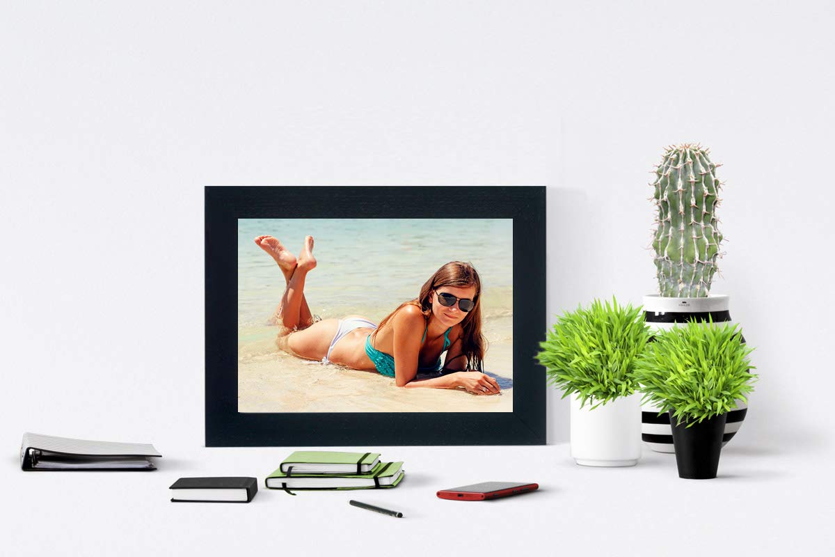 arteWOODS 5x7 Picture Frame 2 Pack Black Solid Wood Collage Photo Frames for Display Pictures 5 x 7 Inches, for Tabletop Display and Wall Decor