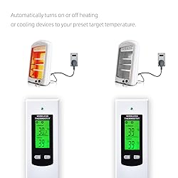 Hycency Programmable Wireless Plug in Thermostat