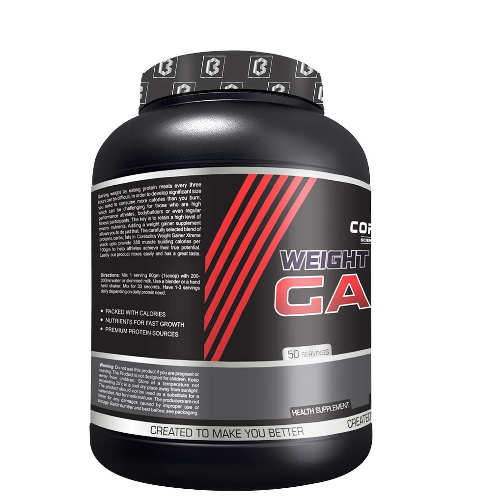 Corebolics Weight Gainer Xtreme 3kg Chocolate Milkshake Amazon In Health Personal Care