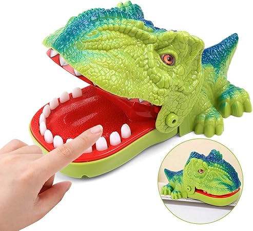 Amazon Subclap 恐竜 歯医者 指を噛むゲーム 面白いジョークおもちゃ 子供用 ワニの歯医者よりファンニー ボードゲーム おもちゃ