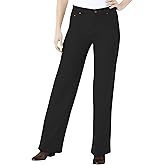Woman Within Plus Size Stretch Denim Wide-Leg Five-Pocket Jeans