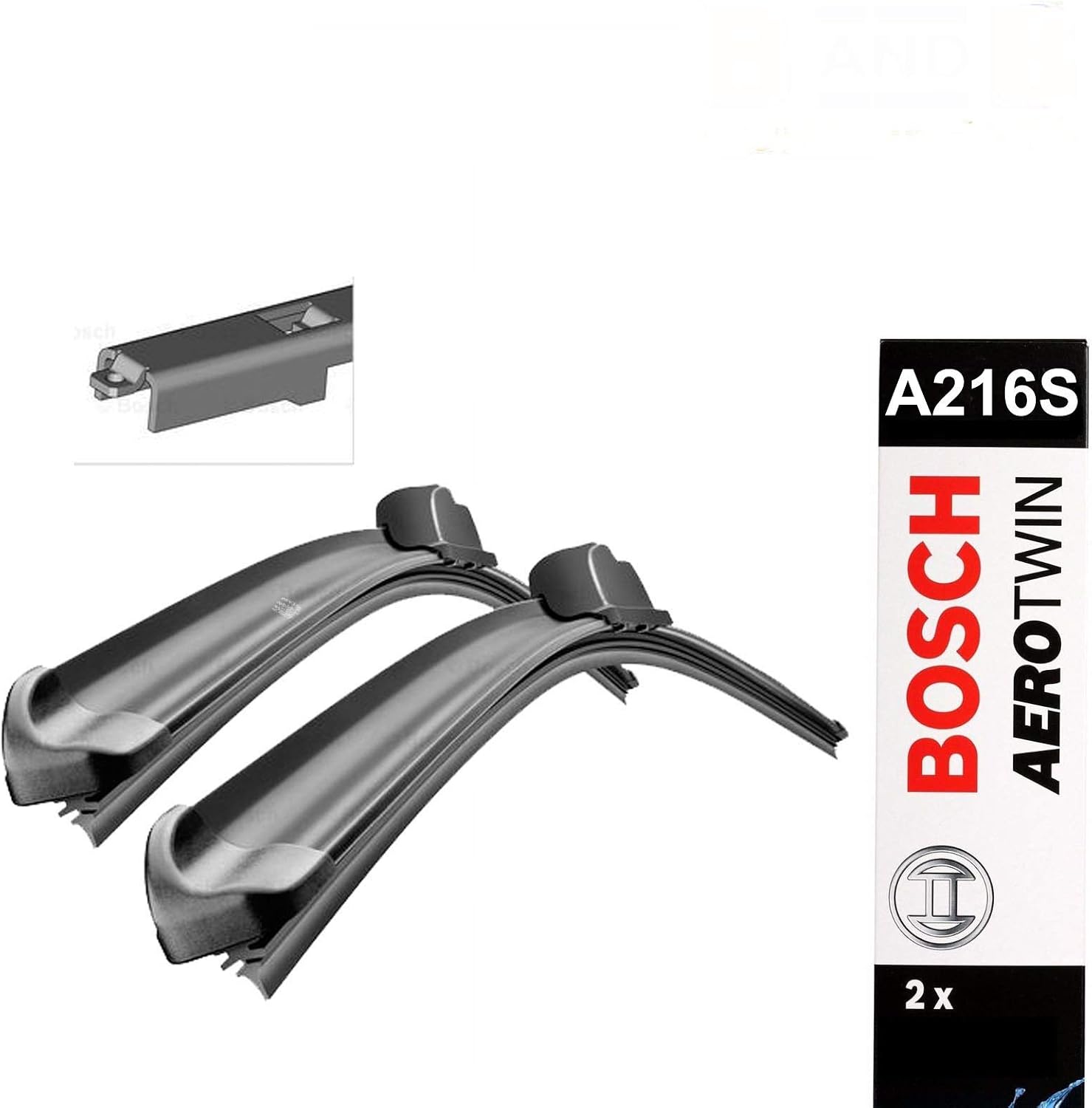Bosch Wiper Blade Aerotwin A216S, Length: 650mm/600mm − Set of Front Wiper Blades, 650/600mm - Image 3