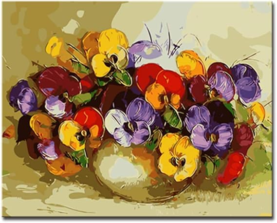 HANSHUIHONG Impresión en Lienzo Abstracto Colorido Polilla Orquídea