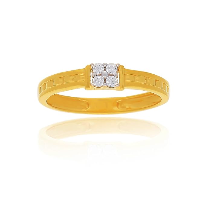 Buy JewelOne 22k (916) Yellow Gold Ring at Amazon.in