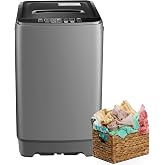YASHE 17.6 lbs Portable Washing Machine, Full Automatic Compact Washer with Drain Pump, 10 Wash Programs, 8 Water Levels, LED Display, Portable Washer Machine for Apartment, RV, Dorm and Home