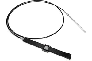 FQRANBO 14FT 15FT 18FT 19FT Mechanical Rack & Pinion Steering Cable SSC134XX, Back Mount Rack Single Cable Compatible with Se