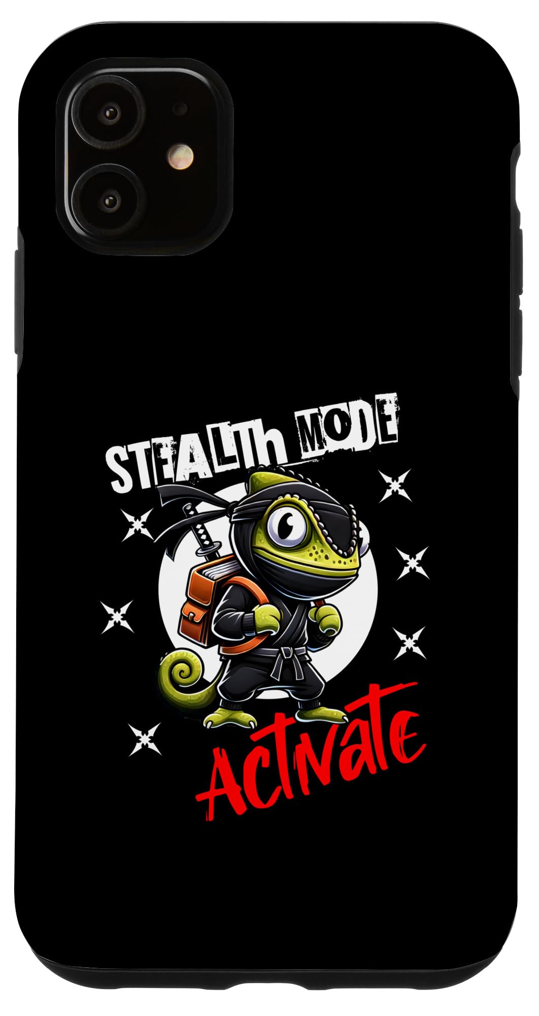 iPhone 11 Stealth Mode Activate First Day Of School Ninja gecko Case