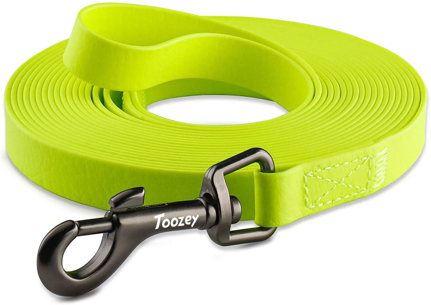 Toozey Dog Training Lead, 5m Long Waterproof Leash with Hand Loop and Mesh Bag, Durable for Small to Large Dogs, Yellow