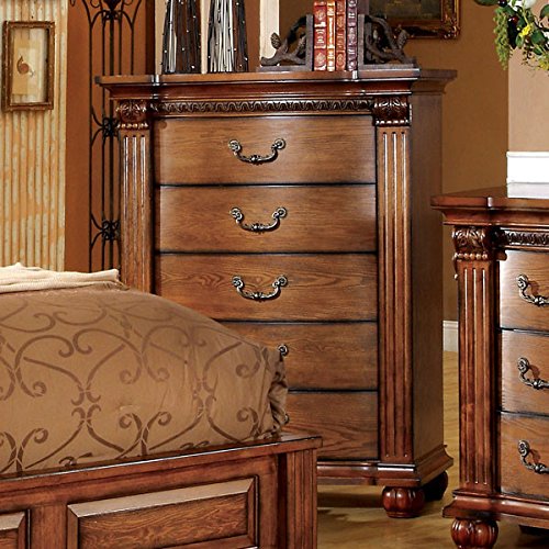 247SHOPATHOME IDF-7738Q-6PC Bedroom-Furniture-Sets, Queen, Oak - Thumbnail 5