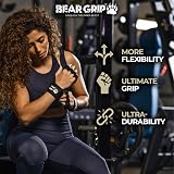 Bear Grip Open Workout Gloves Black Small for Calisthenics Powerlifting view 4