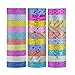 【Sticky Upgrade】Washi Tape Set of 30 Rolls All Girls Favorite Creative Multi-Purpose Masking Tape Great for Arts Crafts DIY - Multicolour