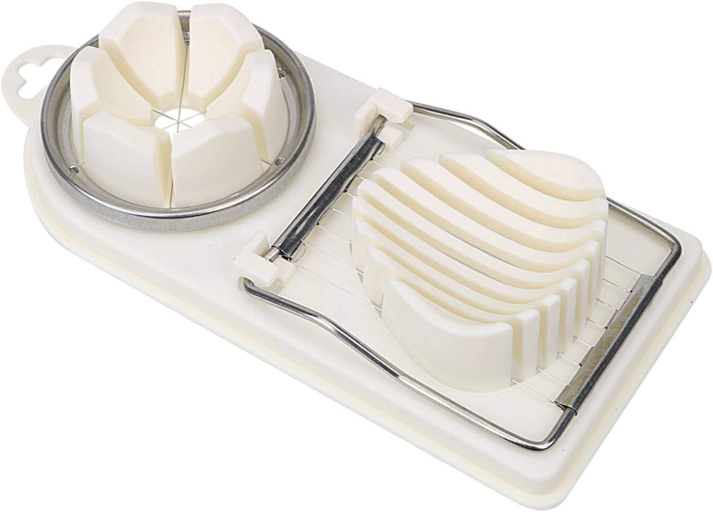 N-brand 2 In1 Egg Slicer Egg Cutter Gadgets Food Divider Slicing Wire Stainless Steel Cooking Tools Kitchen Tools Kitchen Slicer Assistent Tools Grater Cutter Vegetable Fruit