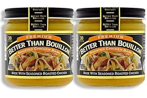 LJJ Better Than Bouillon Roasted Chicken Base, Made with Seasoned Roasted Chicken 76 Total Servings 8 Ounces (2 Pack)