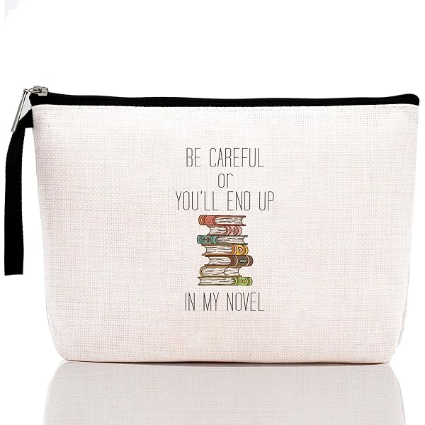 GJTIM Kosmetiktasche Für Schriftsteller – Segeltuch Mit 3D-Druck, Ca. 23x17x5 Cm, Vielseitig Nutzbar