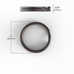 Silipac Keychain Rings Bulk 100 pcs - Split Ring