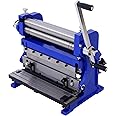 Sheet Metal Brake 12-inch, 3-In-1 Combination Shear Brake Roll Machine Shear Press Brake 20-Gauge Capacity Shear Press Brake with 90° Max Bending Angle for Shear Bending Rolling