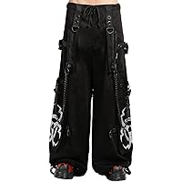 Amazon.com: Tripp NYC Skull Bondage Pants [Black/White] S