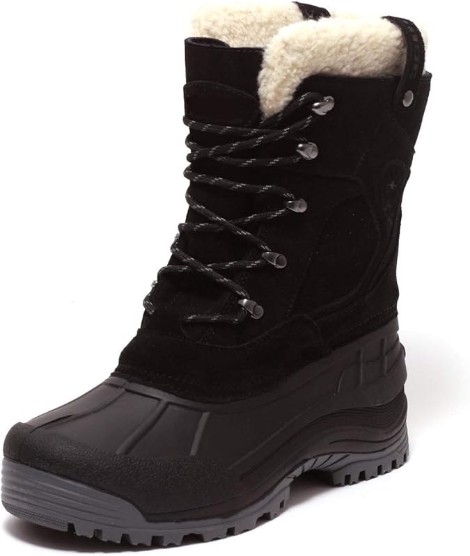 Canadian Boot Echtleder Stiefel Winterstiefel Galoschensohle Alu Thermo Lammfell optimaler