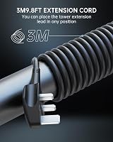 Sameriver 8 Way Tower Extension Lead with 4 USB Ports 3M 3250W Surge Protect view 5