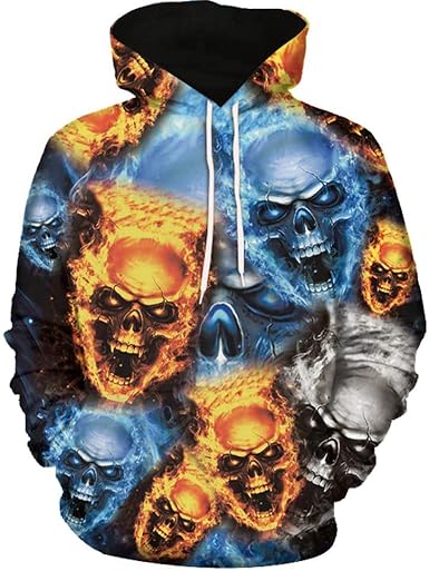 skull sweatshirts for men