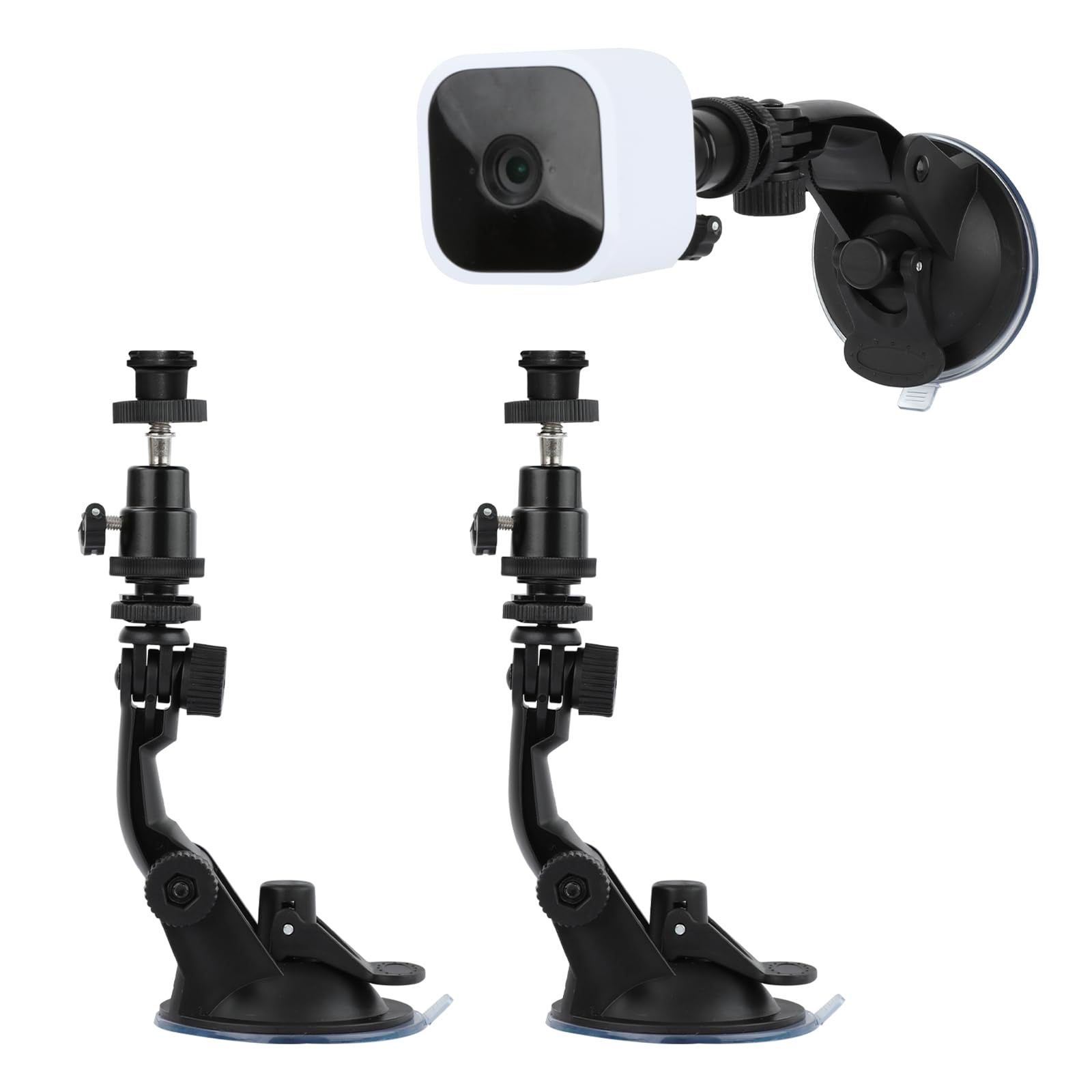 TEKCAM 2 Pack Window Mount for Blink Mini/Mini 2/Blink Outdoor 4/ Outdoor 2K+/ Indoor Cameras, Adjustable Suction Cup Wall Mount for 1/4'' Security Camera Outdoor Indoor, Can Move Anywhere