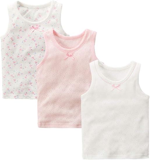 Amazon Aduniタンクトップ 子供 下着 可愛い 女の子 女児 ジュニア インナー 子供 キッズ タンクトップ 3枚組 80 140cm インナーシャツ 通販