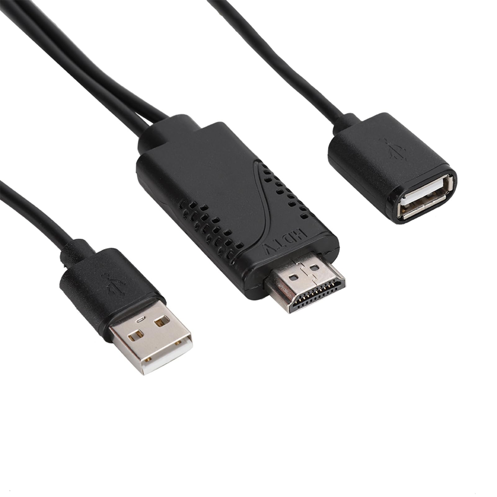 Photo 1 of Mrisata 2 in 1 1080P USB Female to HDMI Male HDTV Adapter Cable Cord for iPhone Android, USB Female to HDMI Male HDTV Adapter, 1080P HD USB to HDMI Digital AV Adapter Cable, Mrisatafm821qt5co
