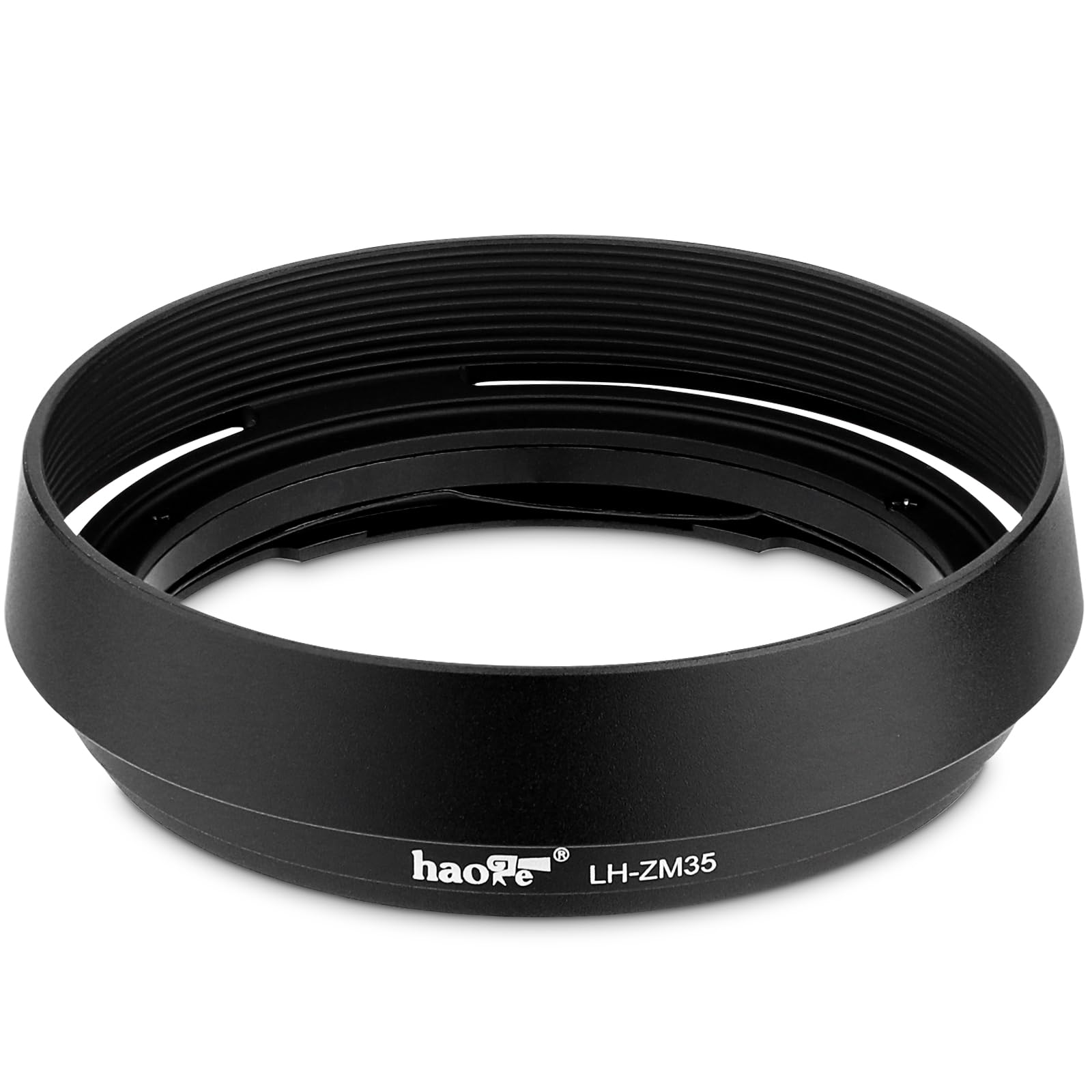 Haoge LH-ZM35 Bayonet Metal Round Lens Hood for Carl Zeiss Distagon T 1.4/35 35mm f1.4 ZM Lens Black